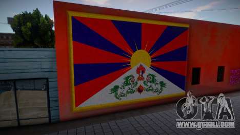 Tibet Flag Graffiti for GTA San Andreas
