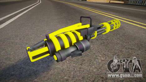 Yellow Tron Legacy - Minigun for GTA San Andreas