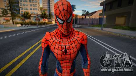 Spiderman Web Of Shadows - Red and Blue suit for GTA San Andreas