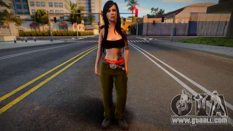 Gangsta girl skin for GTA San Andreas