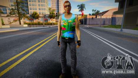 Postal Dude in a T-shirt with Luntik for GTA San Andreas