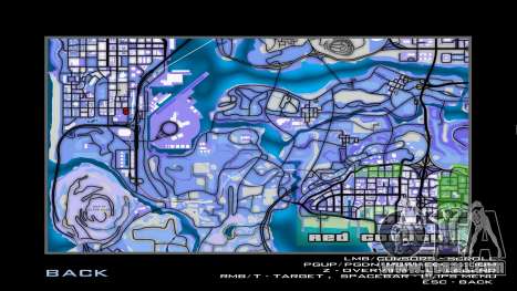 Blue map for GTA San Andreas