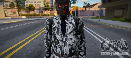 Member of the X7 group in a leather jacket from S.T.A.L