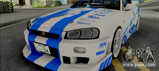 Nissan Skyline GT-R R34 1999 C-WEST Gawr Gura