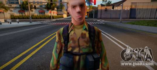 Blonde Army Soldier (Low-Poly)