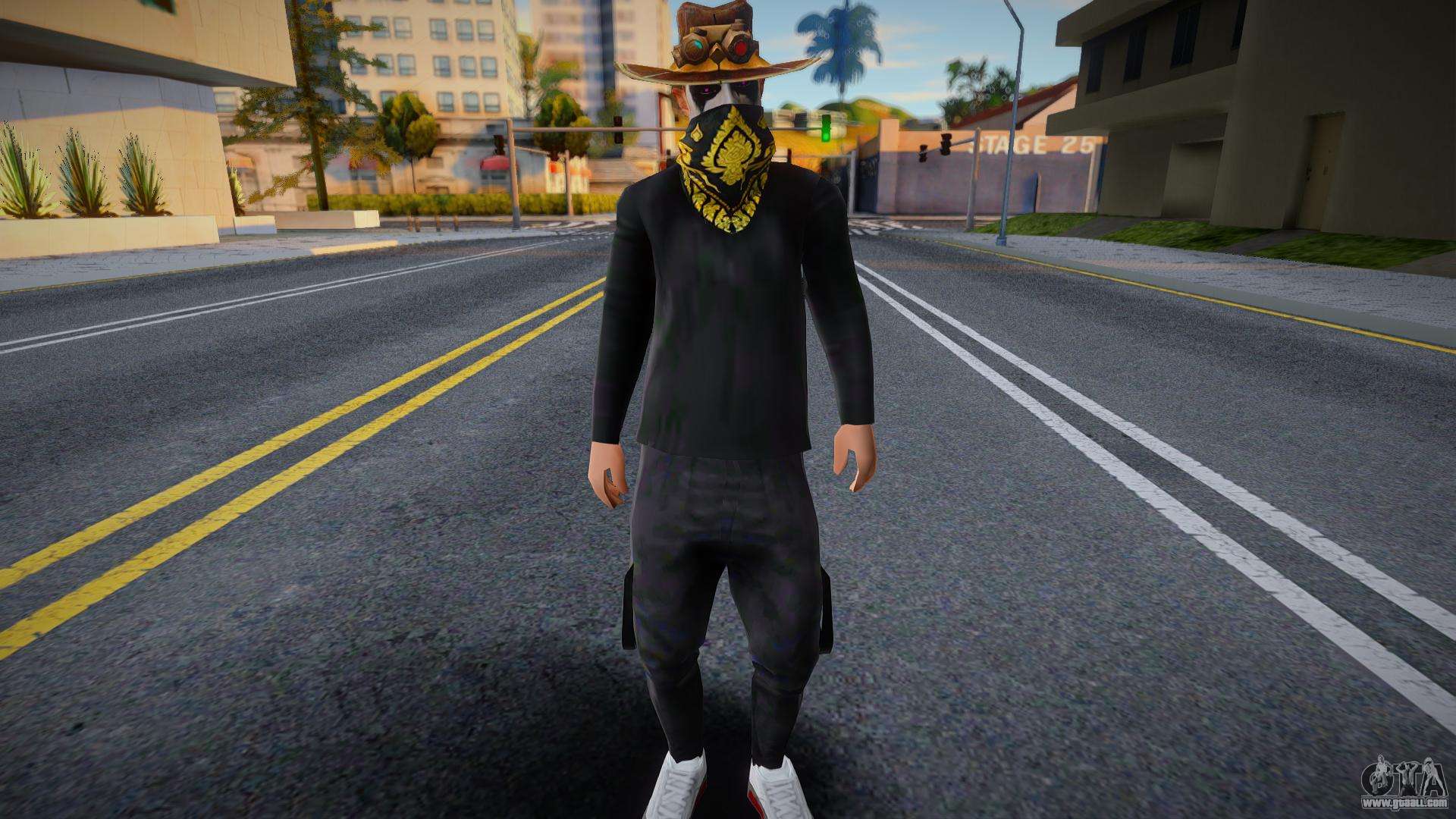 Download Male skins from Free Fire for GTA San Andreas (iOS, Android)