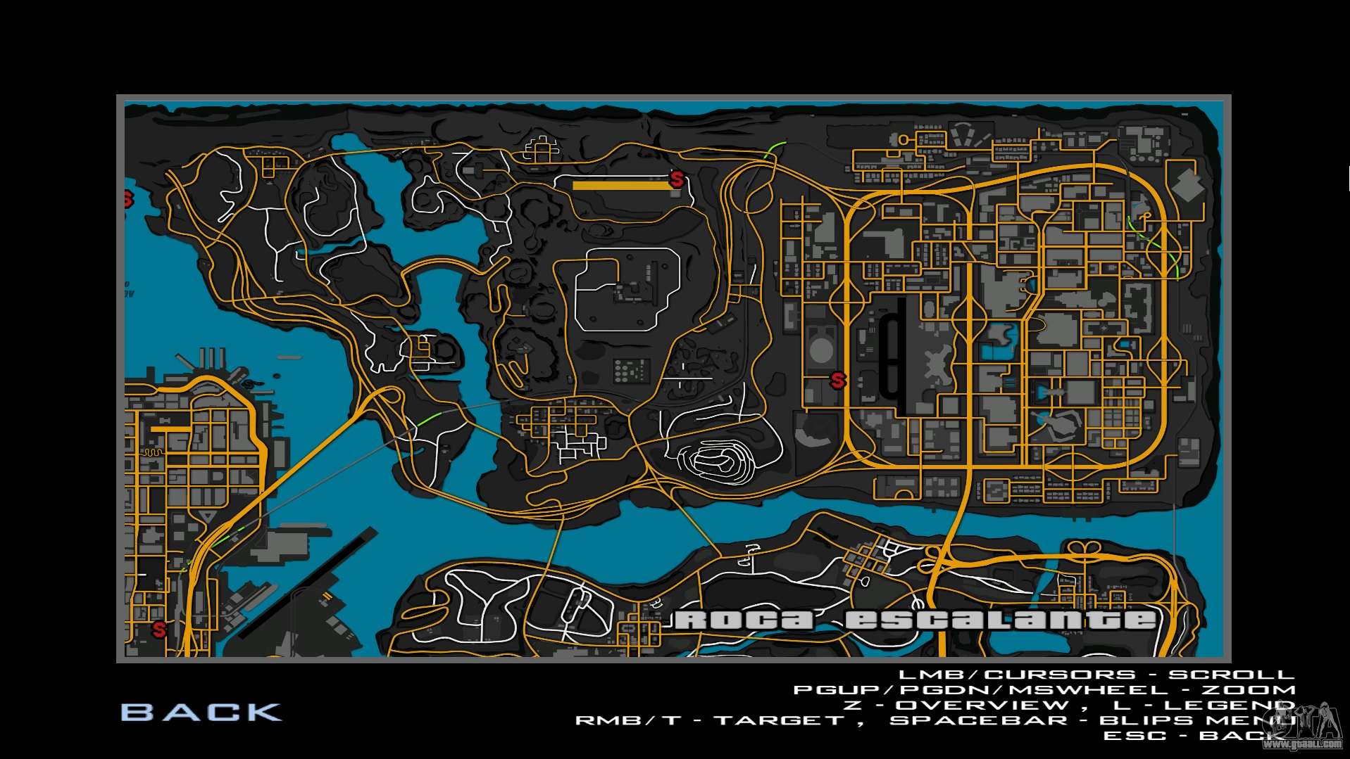 gta sa car map