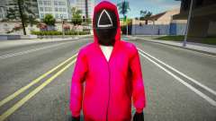 Squid Game Guard Outfit For CJ 1 for GTA San Andreas