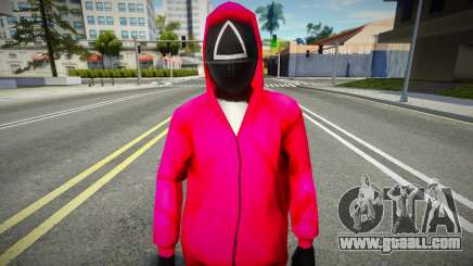 Squid Game Guard Outfit For CJ 1 for GTA San Andreas