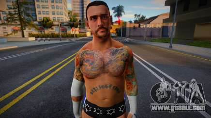 CM Punk blue suit for GTA San Andreas