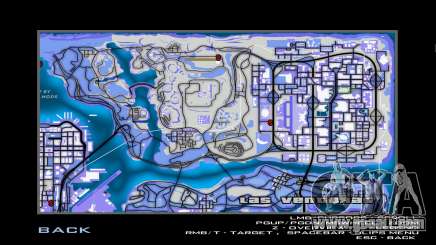 Blue map for GTA San Andreas