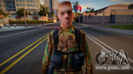 Blonde Army Soldier (Low-Poly) for GTA San Andreas