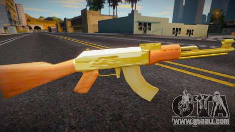 Golden AK-47 for GTA San Andreas