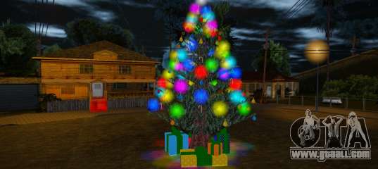 Christmas tree on Grove Street