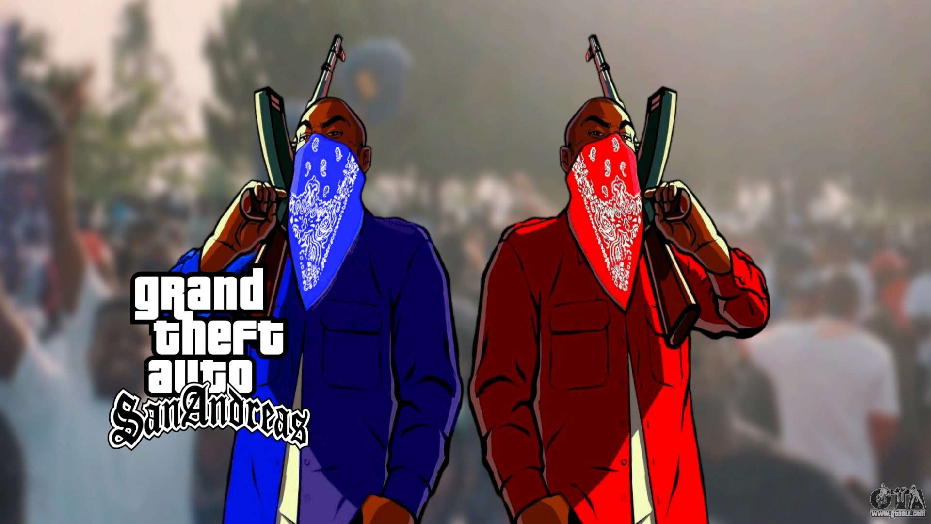 Crips Vs Bloods   986926 CripsxBloods Gangs GTA SA DE 7 