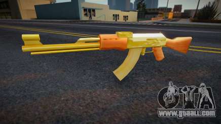 Golden AK-47 for GTA San Andreas