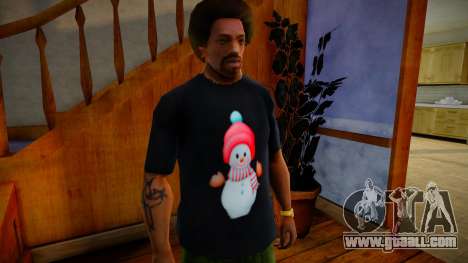 Snow Man T-Shirt for GTA San Andreas