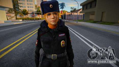 Girl in police uniform for GTA San Andreas
