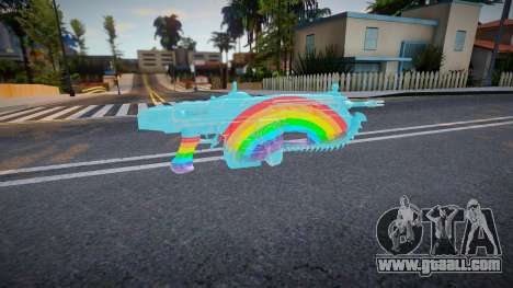 Rainbow weapon - M4 for GTA San Andreas
