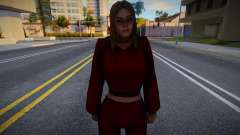 Girl in a red tracksuit for GTA San Andreas