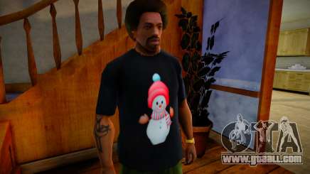 Snow Man T-Shirt for GTA San Andreas