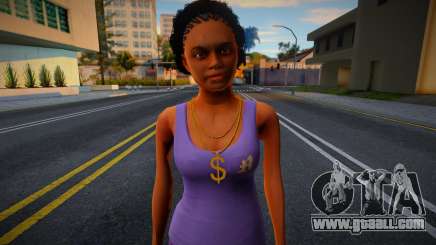 Ballas Girl from GTA V 3 for GTA San Andreas