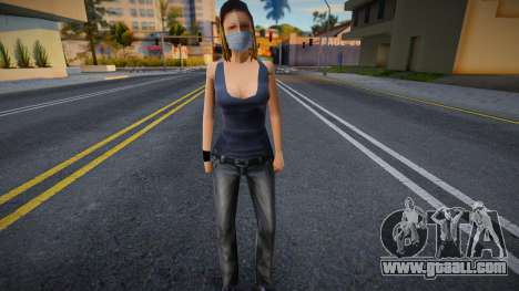 Michelle in a protective mask for GTA San Andreas