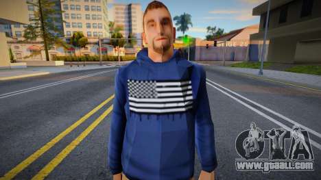 A man in a blue jacket for GTA San Andreas
