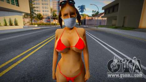 Hfybe in a protective mask for GTA San Andreas