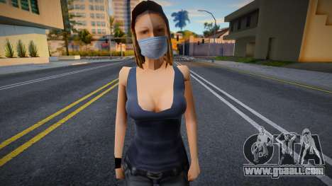 Michelle in a protective mask for GTA San Andreas