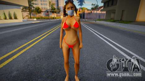 Hfybe in a protective mask for GTA San Andreas