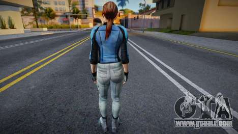 RE5 Jill Valentine BSAA No Gear Skin for GTA San Andreas