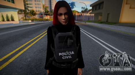 Female in Police Uniform for GTA San Andreas