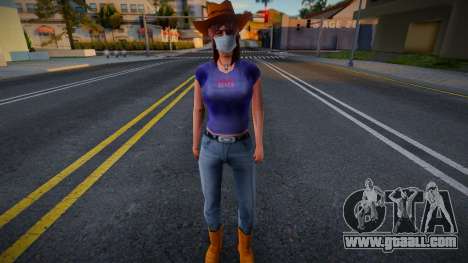 Cwfyfr1 in a protective mask for GTA San Andreas