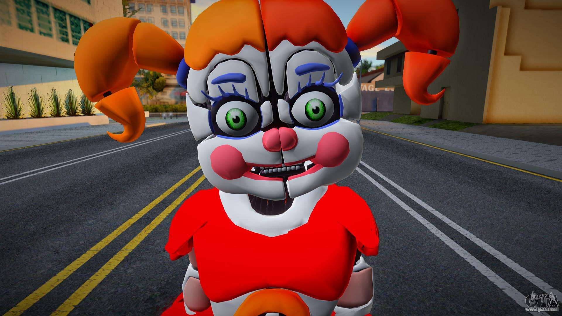 GTA 5 Mods Among Us FNAF Circus Baby - GTA 5 Mods Website