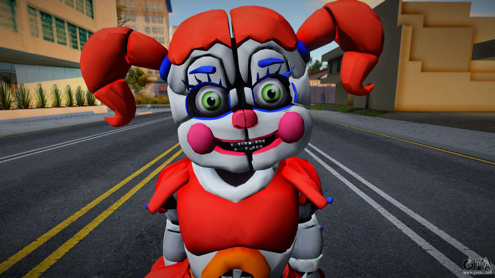 GTA 5 Mods Among Us FNAF Circus Baby - GTA 5 Mods Website