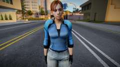 RE5 Jill Valentine BSAA No Gear Skin for GTA San Andreas