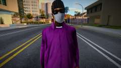 Ballas 3 in a protective mask for GTA San Andreas
