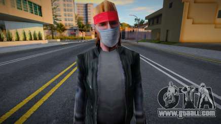 Bikerb in a protective mask for GTA San Andreas