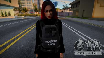 Female in Police Uniform for GTA San Andreas