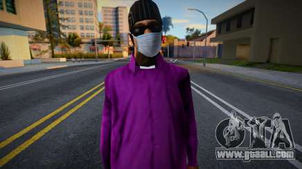 Ballas 3 in a protective mask for GTA San Andreas