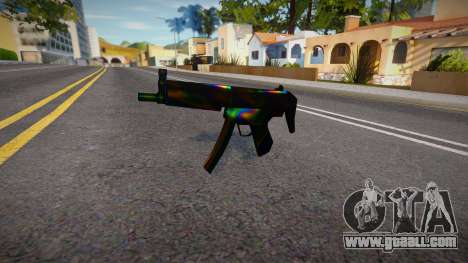 Iridescent Chrome Weapon - MP5lng for GTA San Andreas