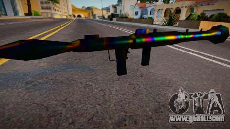 Iridescent Chrome Weapon - Rocketla for GTA San Andreas