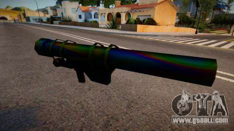 Iridescent Chrome Weapon - Heatseek for GTA San Andreas