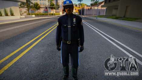 Policeman in a helmet for GTA San Andreas