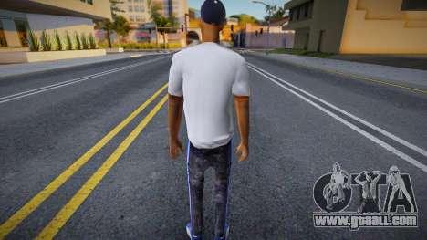 A young gangster in a white T-shirt for GTA San Andreas