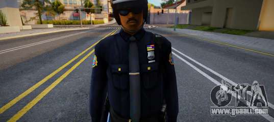 Policeman in a helmet for GTA San Andreas