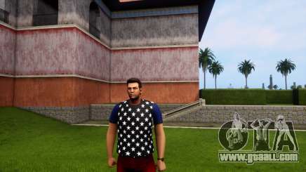 Fight club Stars blue T Shirt for GTA Vice City Definitive Edition