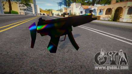 Iridescent Chrome Weapon - MP5lng for GTA San Andreas
