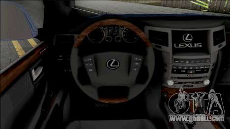 Lexus LX 570 2015 v2 for GTA San Andreas